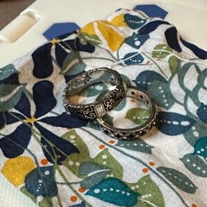 2 Brighton Stacking Silver Rings